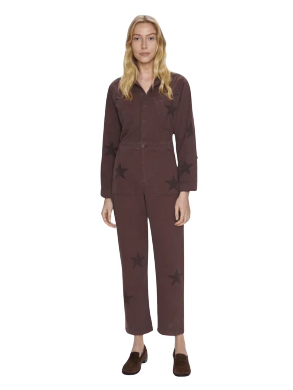 NWT 🏷️ PISTOLA CAMPBELL AVIATOR JUMPSUIT IN ROYAL COFFEE ⭐️